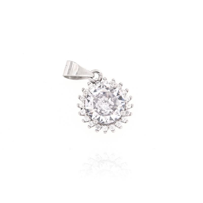 CIONDOLO ARGENTO ZIRCONE