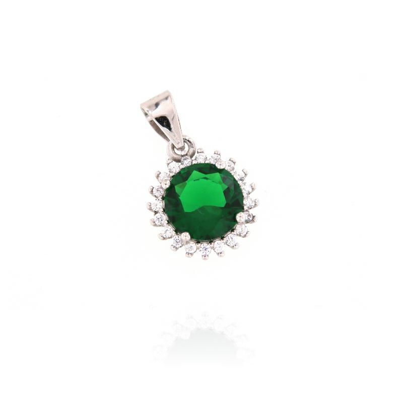 CIONDOLO ARGENTO ZIRCONE