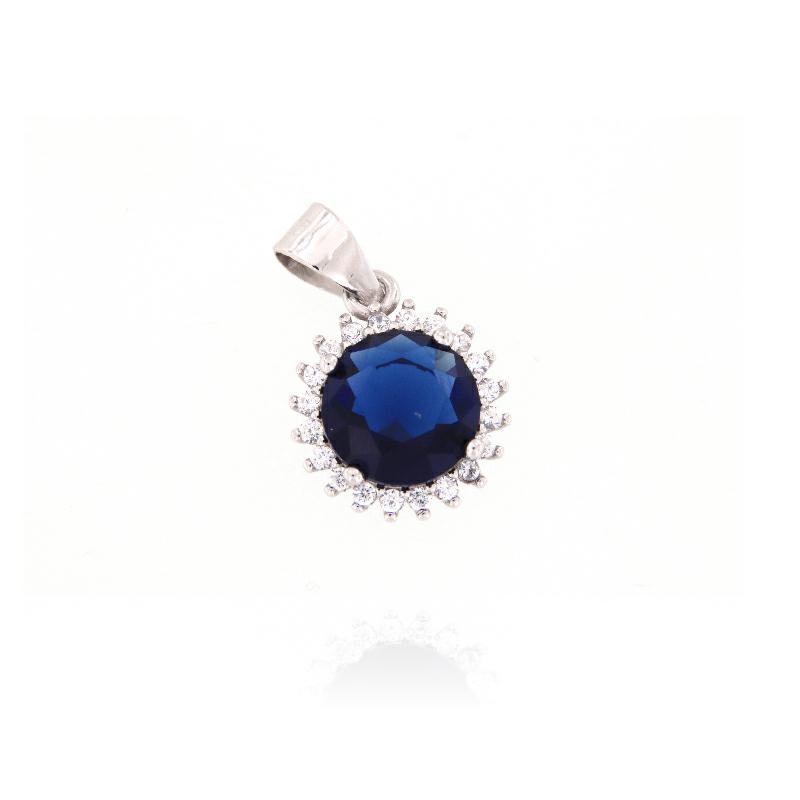 CIONDOLO ARGENTO ZIRCONE