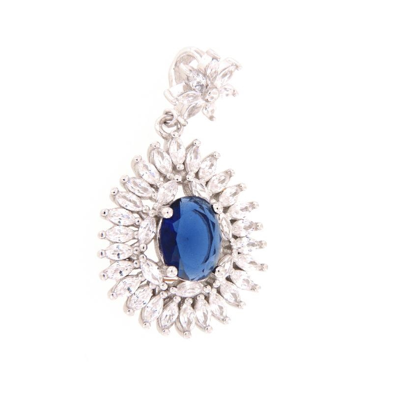 CIONDOLO ARGENTO ZIRCONE