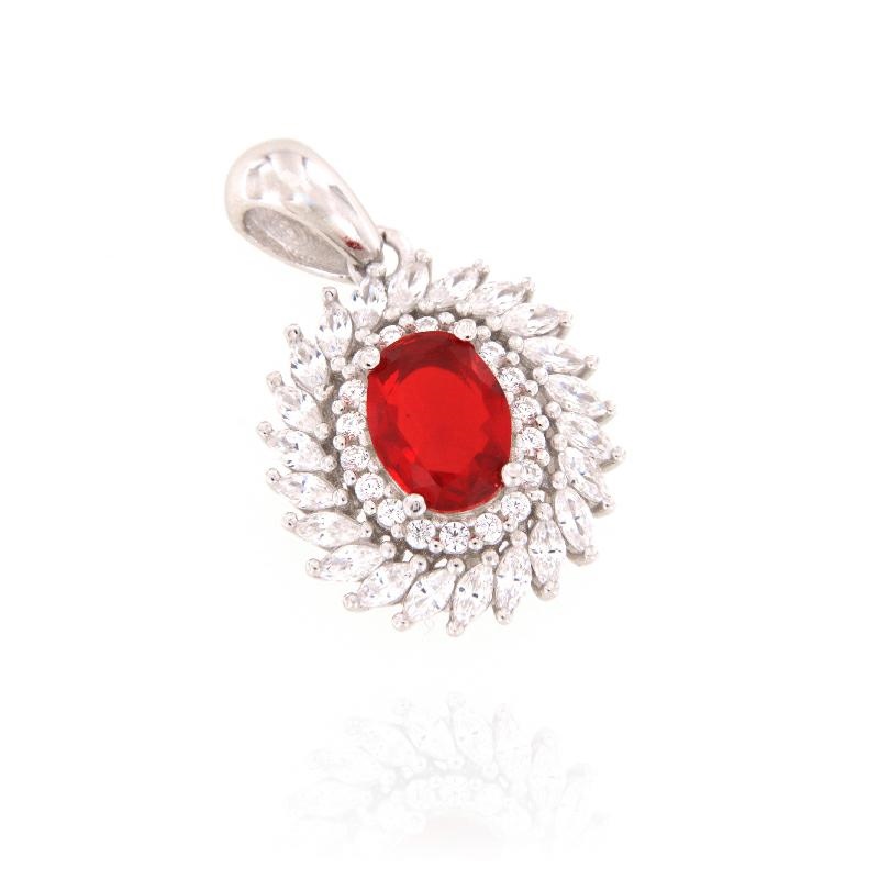 CIONDOLO ARGENTO ZIRCONE