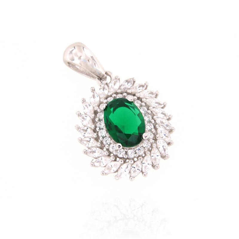 CIONDOLO ARGENTO ZIRCONE