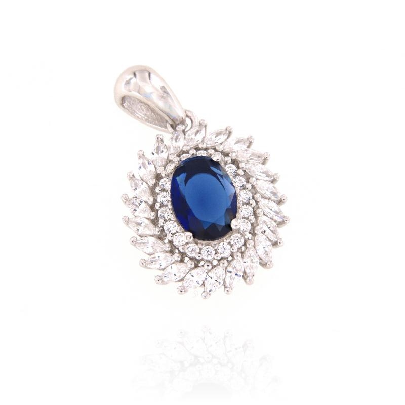 CIONDOLO ARGENTO ZIRCONE