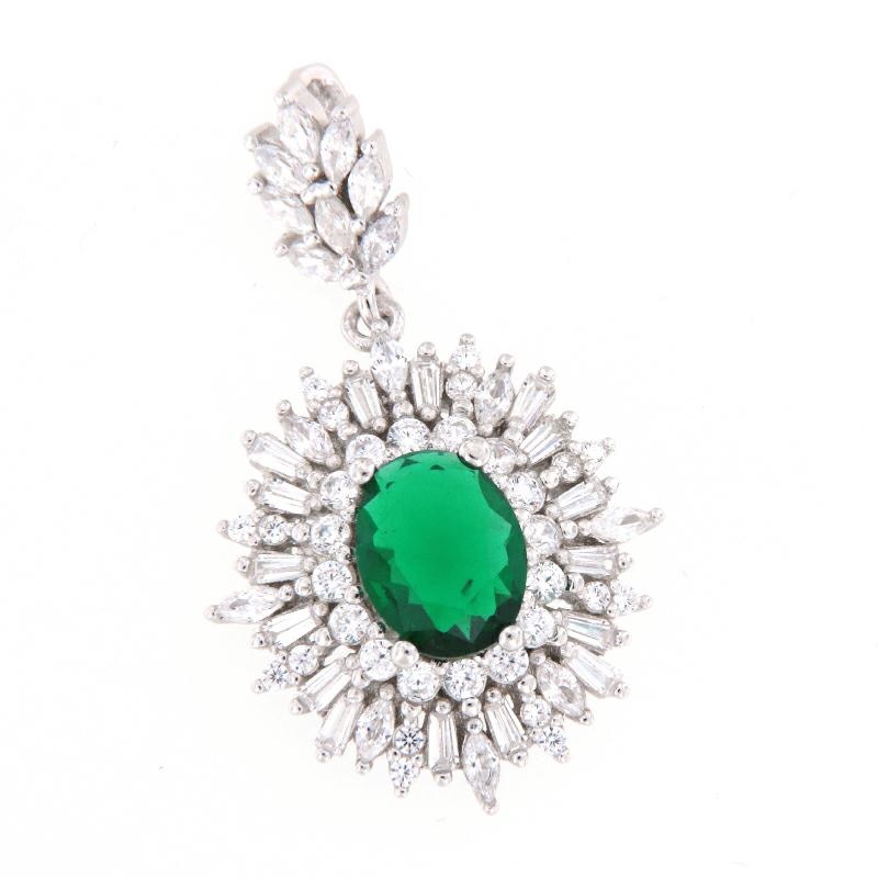 CIONDOLO ARGENTO ZIRCONE