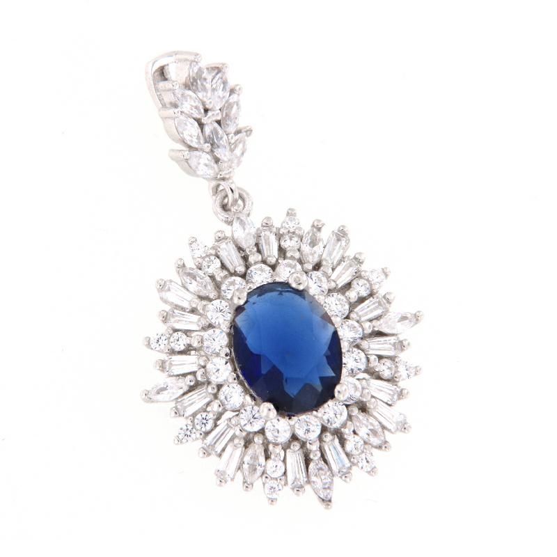 CIONDOLO ARGENTO ZIRCONE
