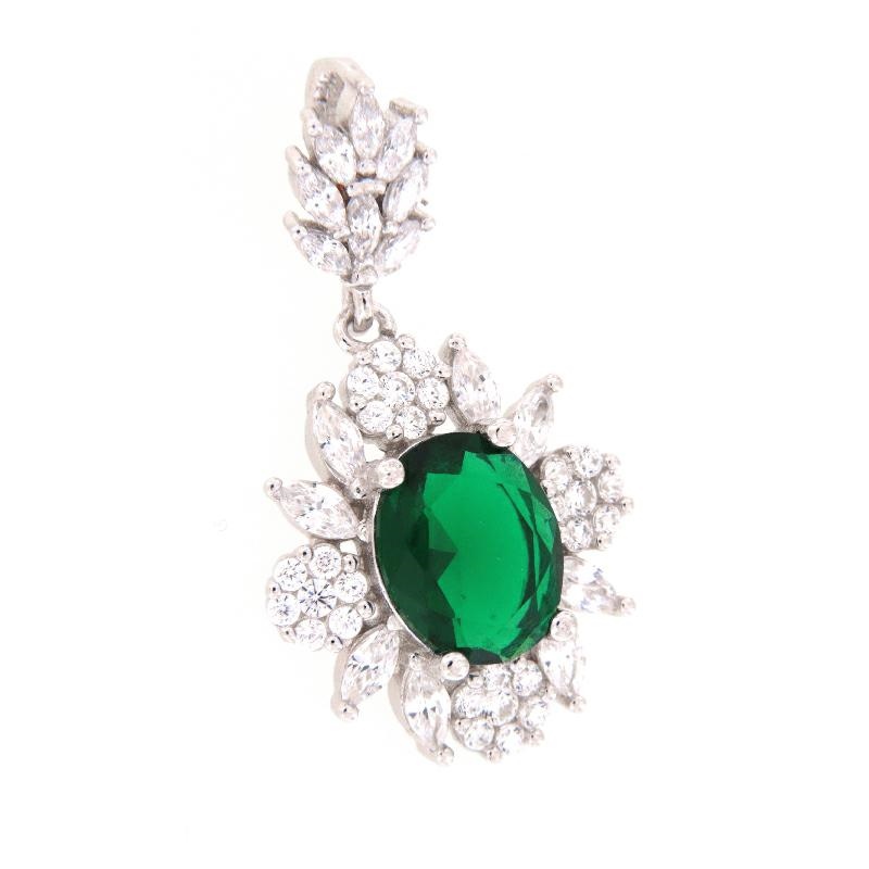 CIONDOLO ARGENTO ZIRCONE