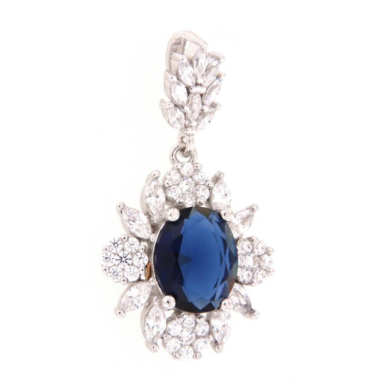 CIONDOLO ARGENTO ZIRCONE