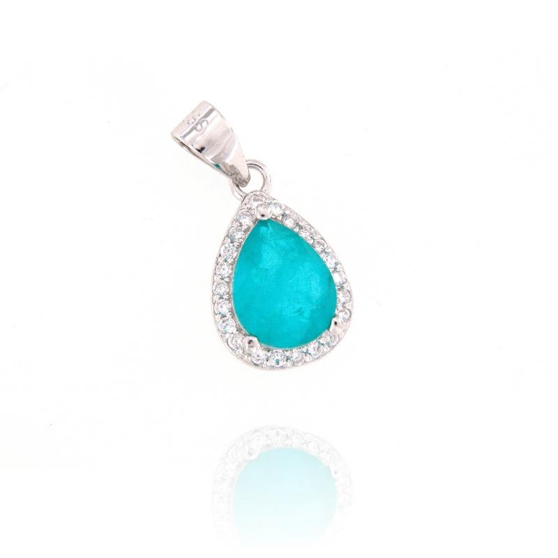 CIONDOLO ARGENTO ZIRCONE