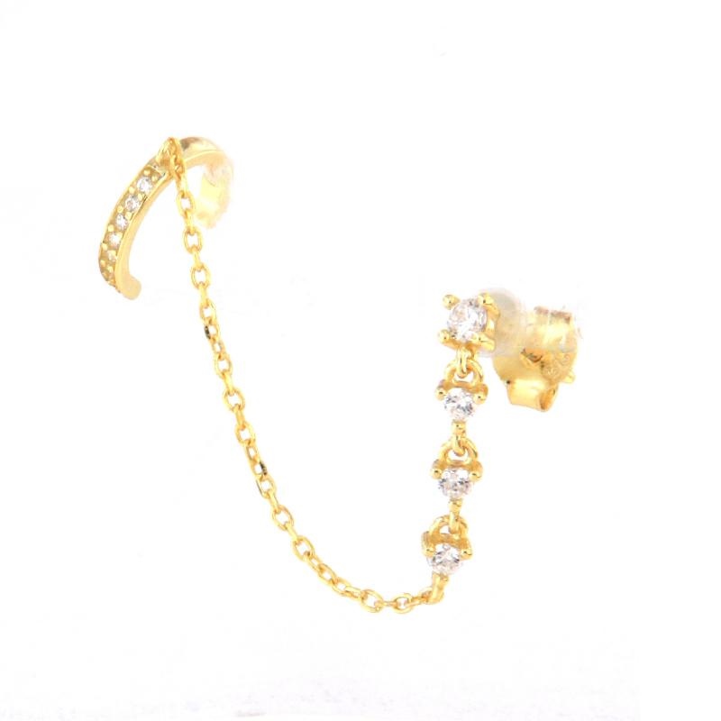 EAR CUFF ARGENTO ZIRCONE