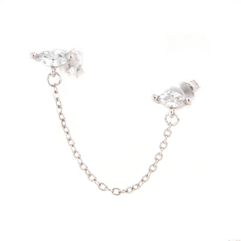 MONO ORECCHINO ARGENTO ZIRCONE
