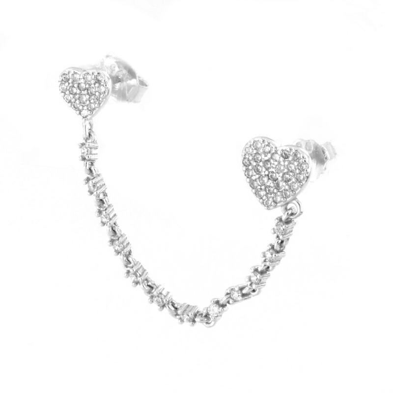 MONO ORECCHINO ARGENTO ZIRCONE