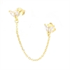 ORECCHINO MONO ARGENTO ZIRCONE 2PZ