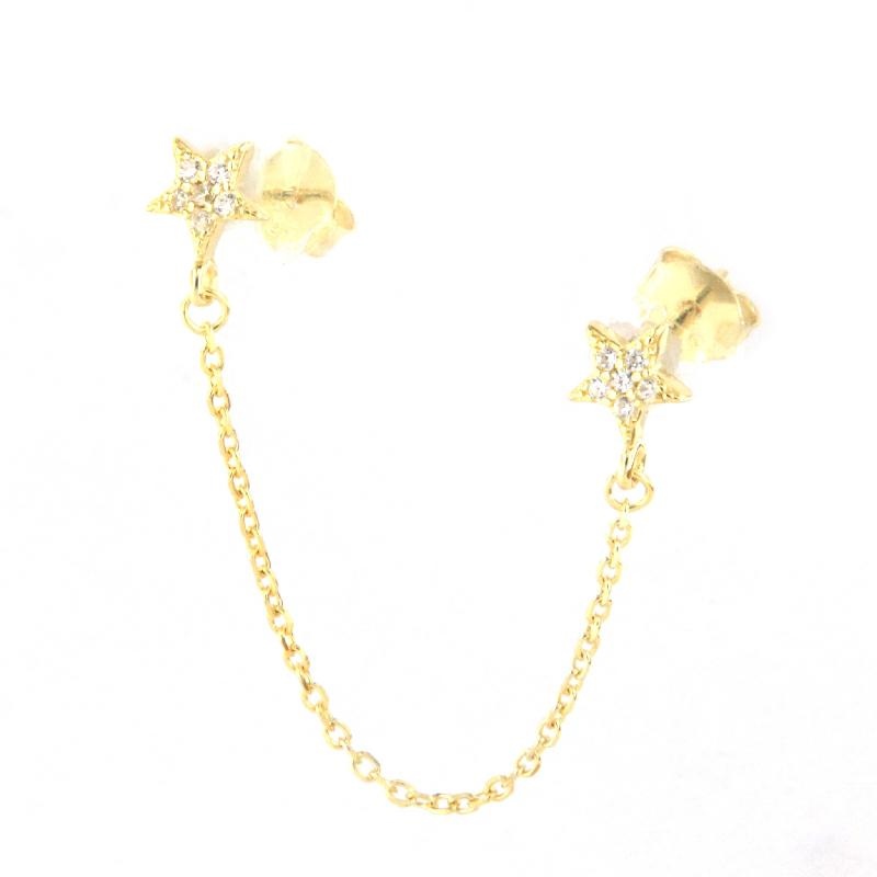 ORECCHINO MONO ARGENTO ZIRCONE 2PZ