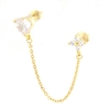 ORECCHINO MONO ARGENTO ZIRCONE 2PZ