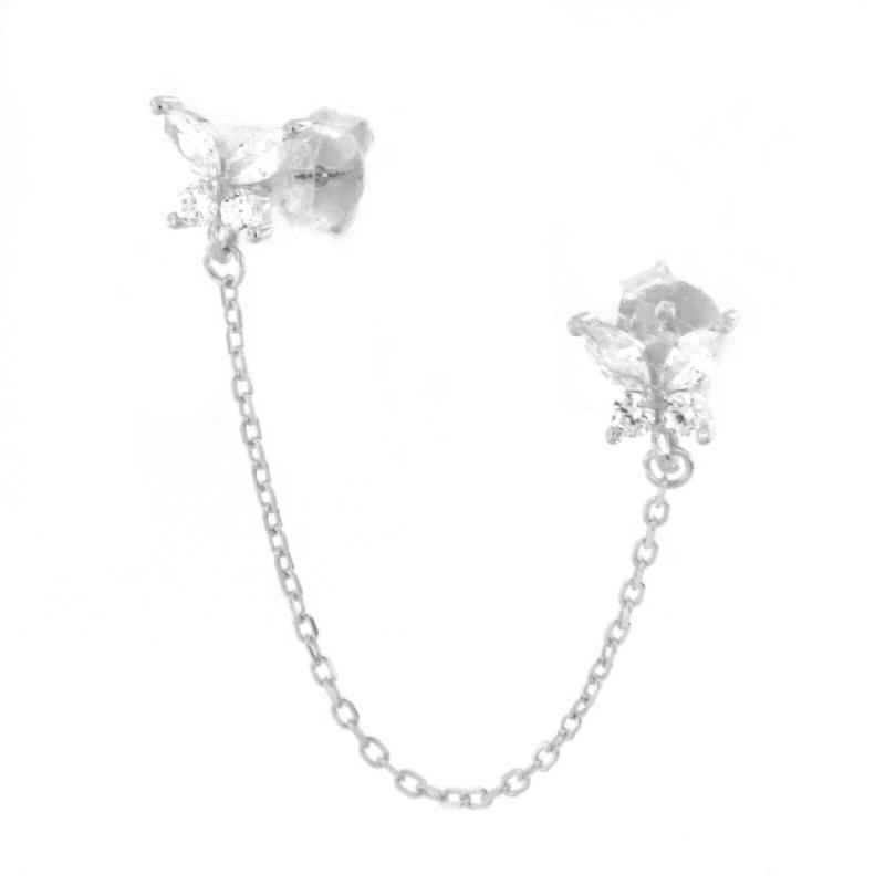 ORECCHINO MONO ARGENTO ZIRCONE 2PZ