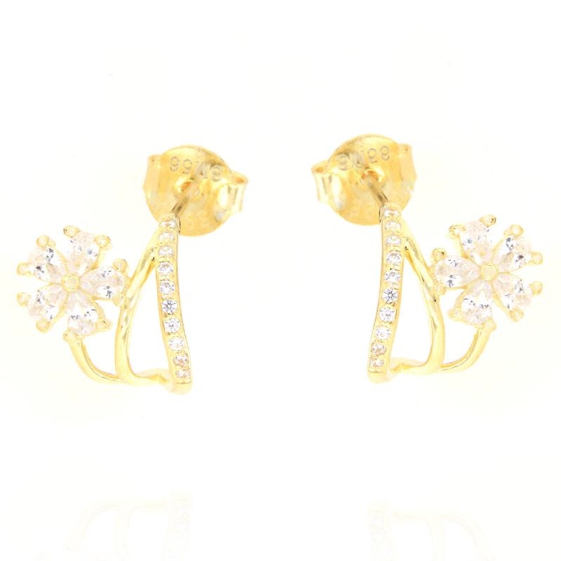 ORECCHINO ARGENTO ZIRCONE 3PZ