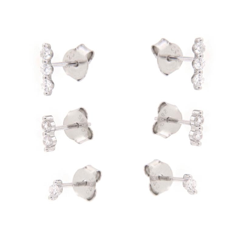 ORECCHINO ARGENTO ZIRCONE 2PZ