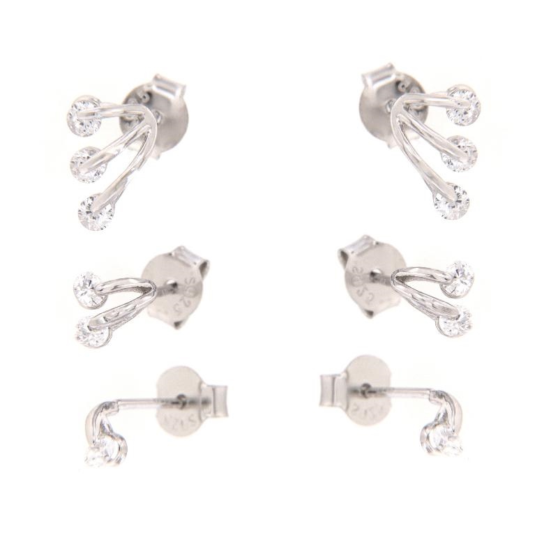 ORECCHINO ARGENTO ZIRCONE 2PZ