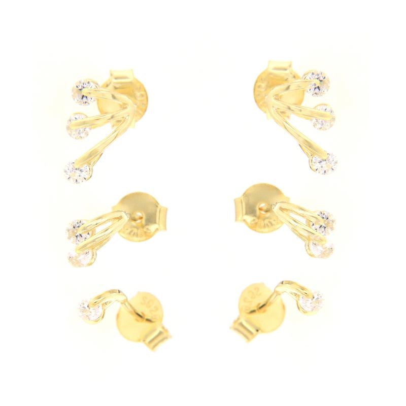 ORECCHINO ARGENTO ZIRCONE 2PZ