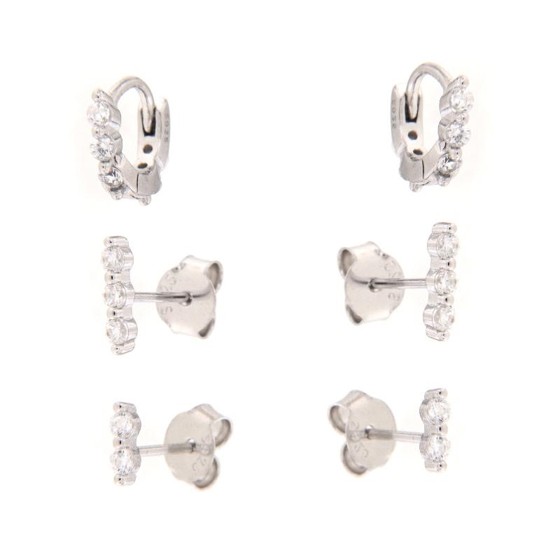 ORECCHINO ARGENTO ZIRCONE 2PZ