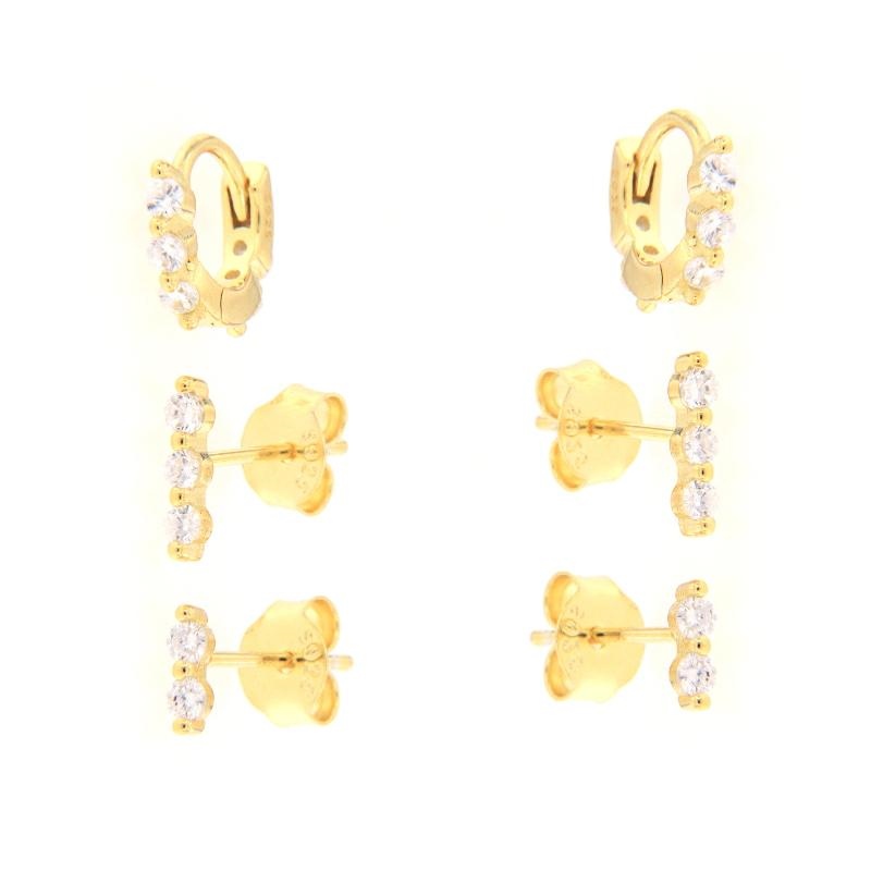 ORECCHINO ARGENTO ZIRCONE 2PZ