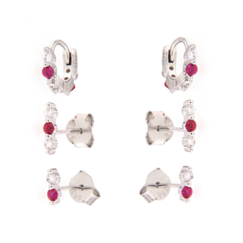 ORECCHINO ARGENTO ZIRCONE 2PZ