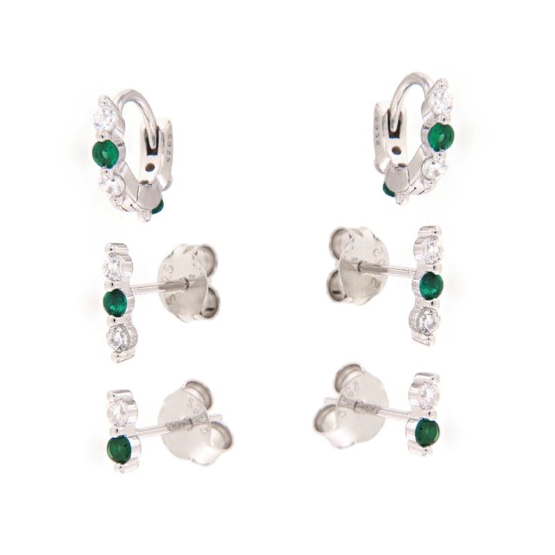 ORECCHINO ARGENTO ZIRCONE 2PZ