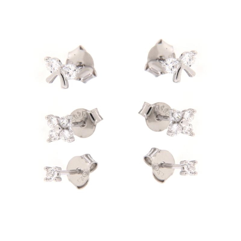 ORECCHINO ARGENTO ZIRCONE 2PZ
