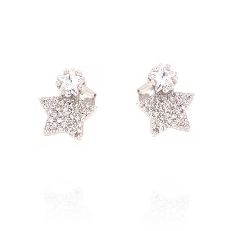 ORECCHINO ARGENTO ZIRCONE 3PZ