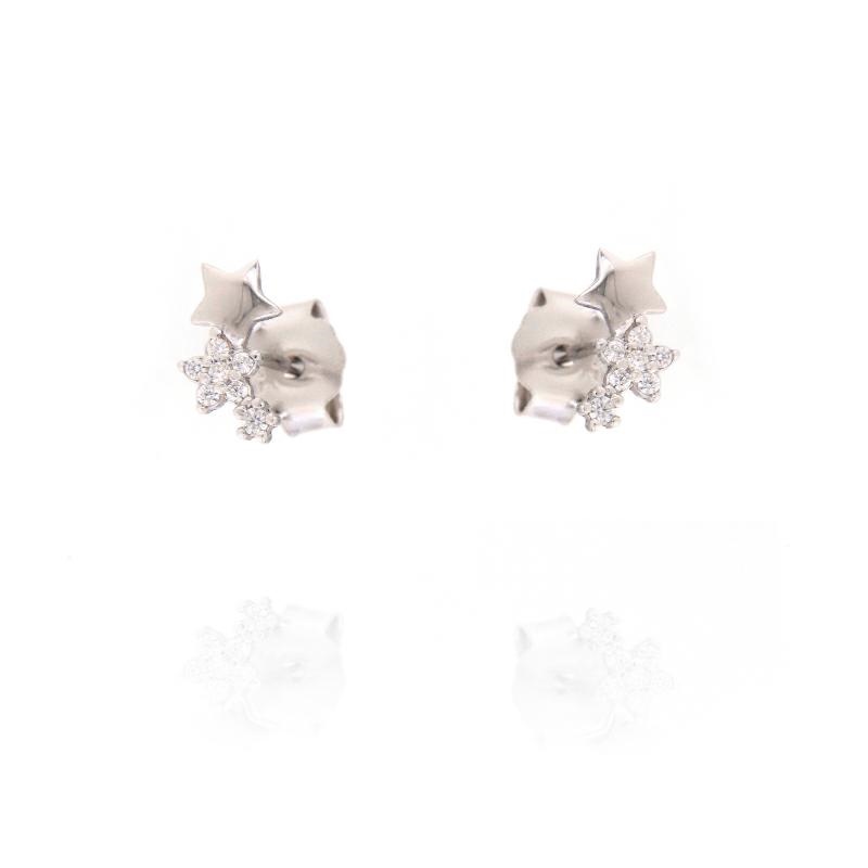 ORECCHINO ARGENTO ZIRCONE 3PZ