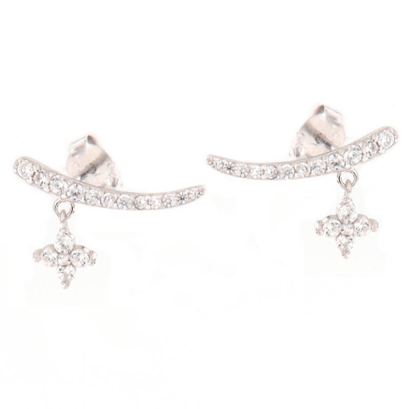 ORECCHINO ARGENTO ZIRCONE 3PZ