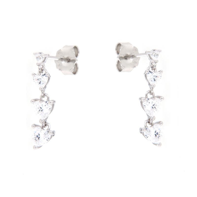 ORECCHINO ARGENTO ZIRCONE 3PZ