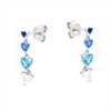ORECCHINO ARGENTO ZIRCONE 3PZ