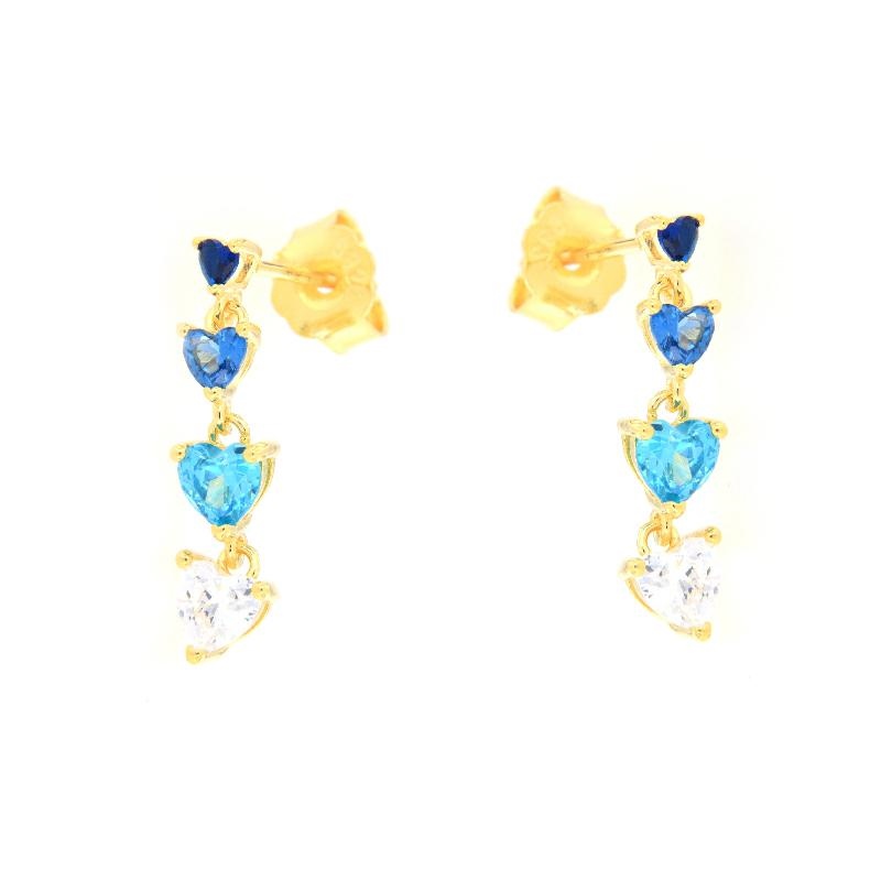 ORECCHINO ARGENTO ZIRCONE 3PZ