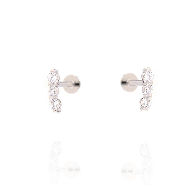 PIERCING ARGENTO ZIRCONE 3PZ