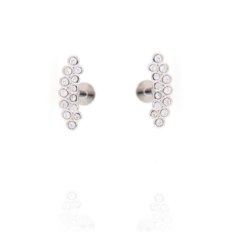 PIERCING ARGENTO ZIRCONE 3PZ