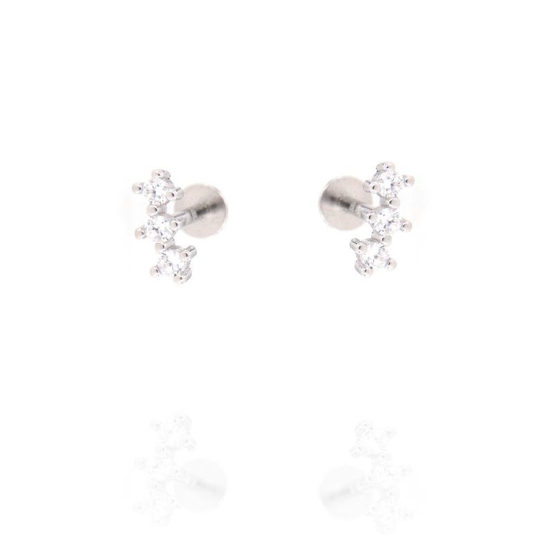 PIERCING ARGENTO ZIRCONE 3PZ