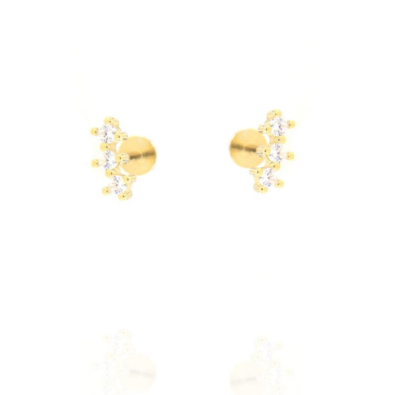 PIERCING ARGENTO ZIRCONE 3PZ