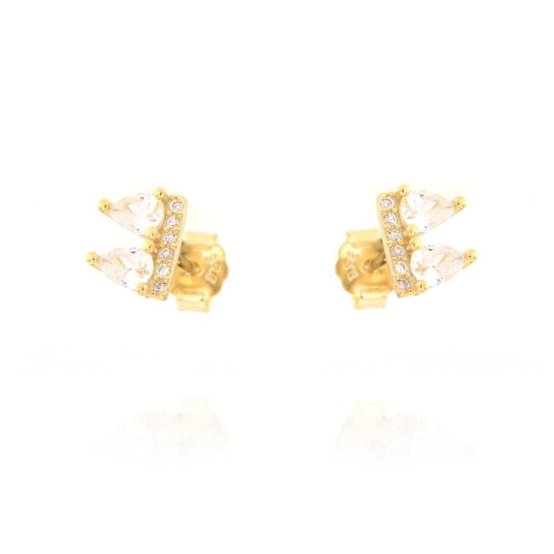ORECCHINO ARGENTO ZIRCONE 3PZ