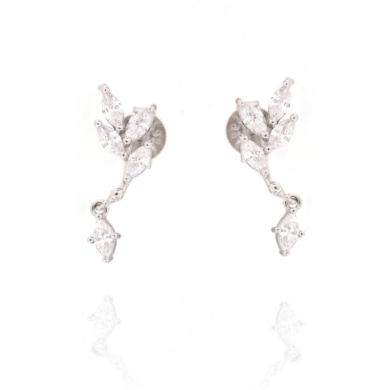 ORECCHINO ARGENTO ZIRCONE 3PZ