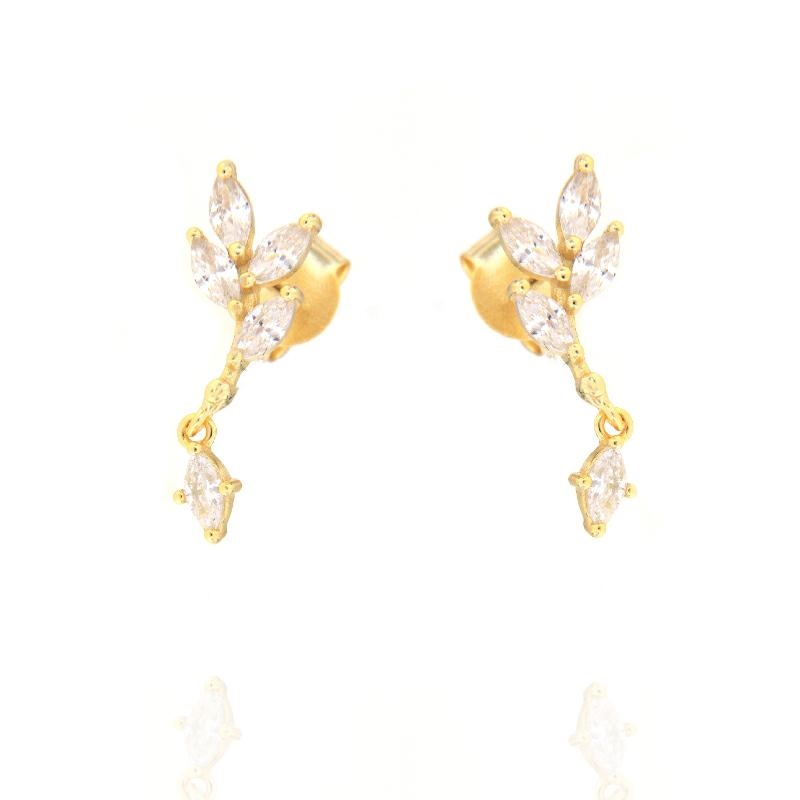ORECCHINO ARGENTO ZIRCONE 3PZ