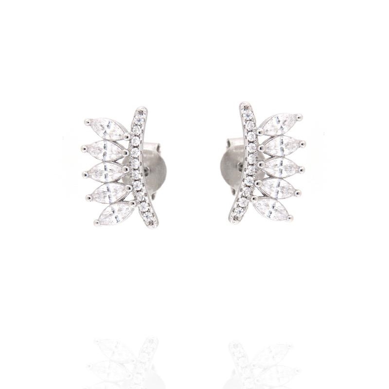 ORECCHINO ARGENTO ZIRCONE 3PZ