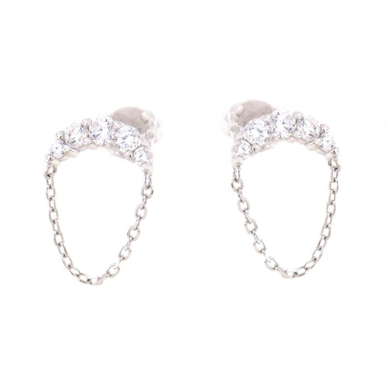 ORECCHINO ARGENTO ZIRCONE 3PZ