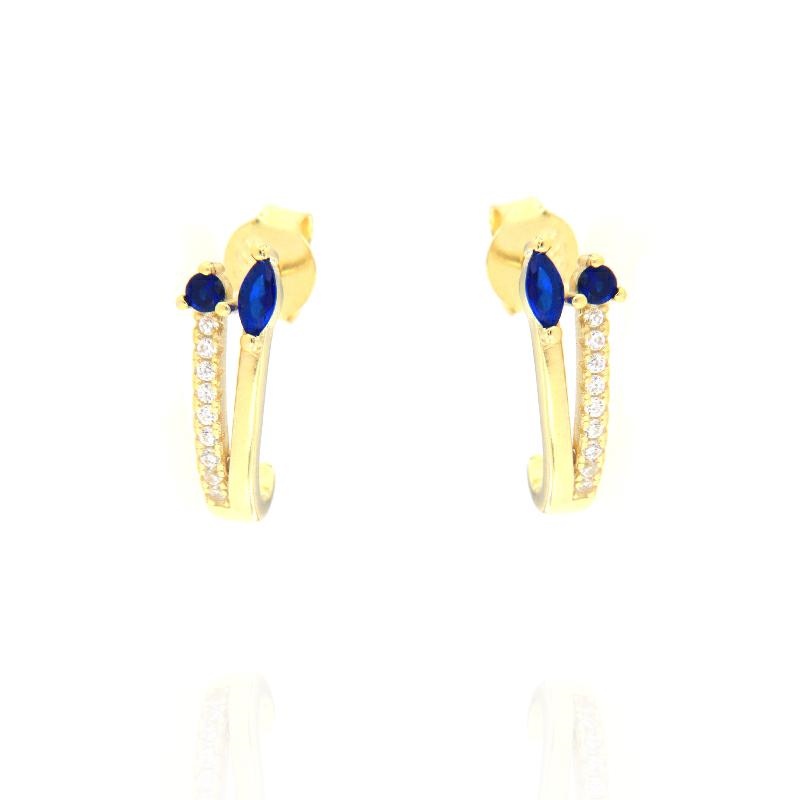 ORECCHINO ARGENTO ZIRCONE 3PZ