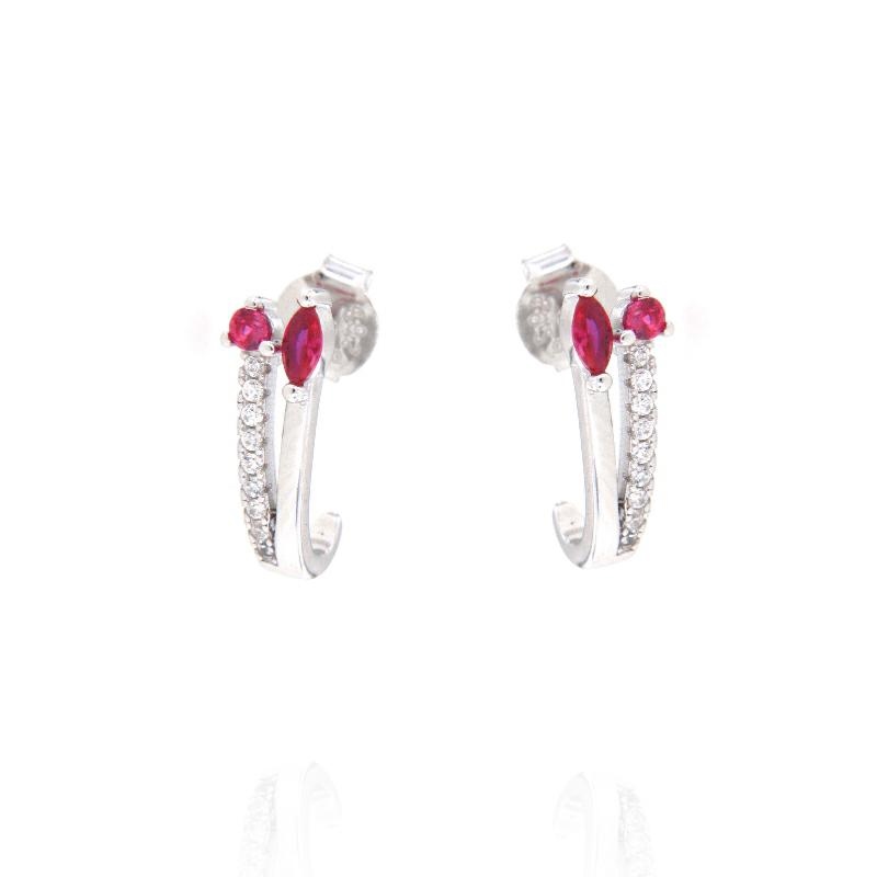 ORECCHINO ARGENTO ZIRCONE 3PZ