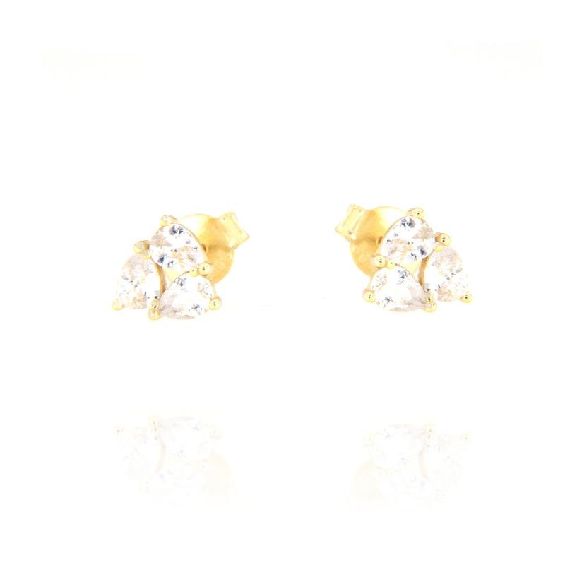 ORECCHINO ARGENTO ZIRCONE 3PZ