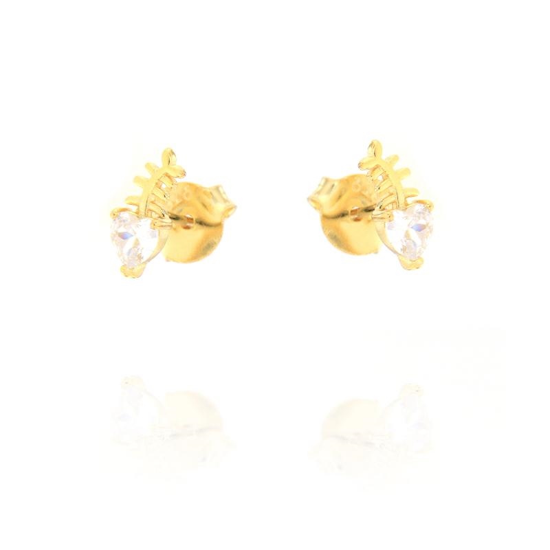 ORECCHINO ARGENTO ZIRCONE 3PZ
