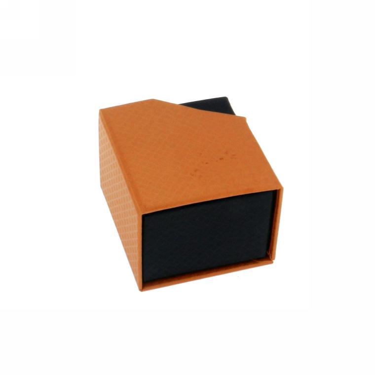 SCATOLA CARTONE ARANCIO/NERO