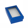 SCATOLA CARTONE BLU FINESTRA