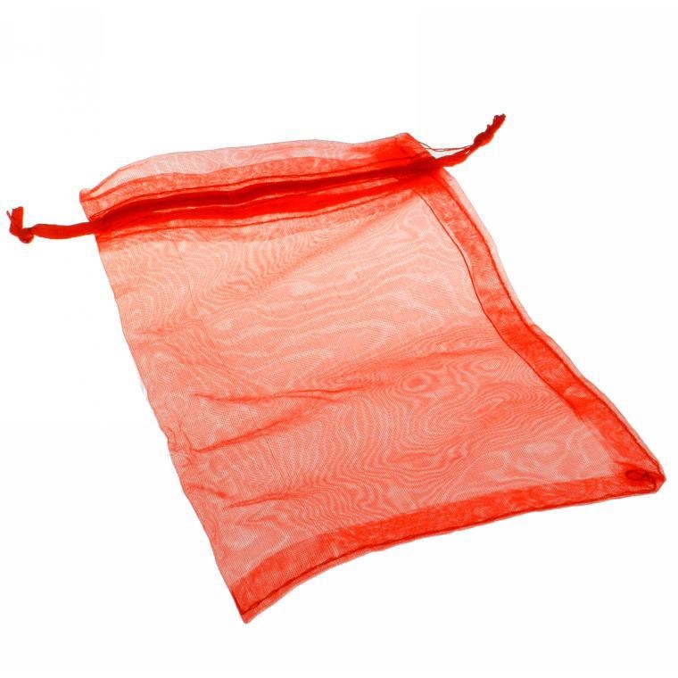 BUSTA ORGANZA ROSSA 100PZ